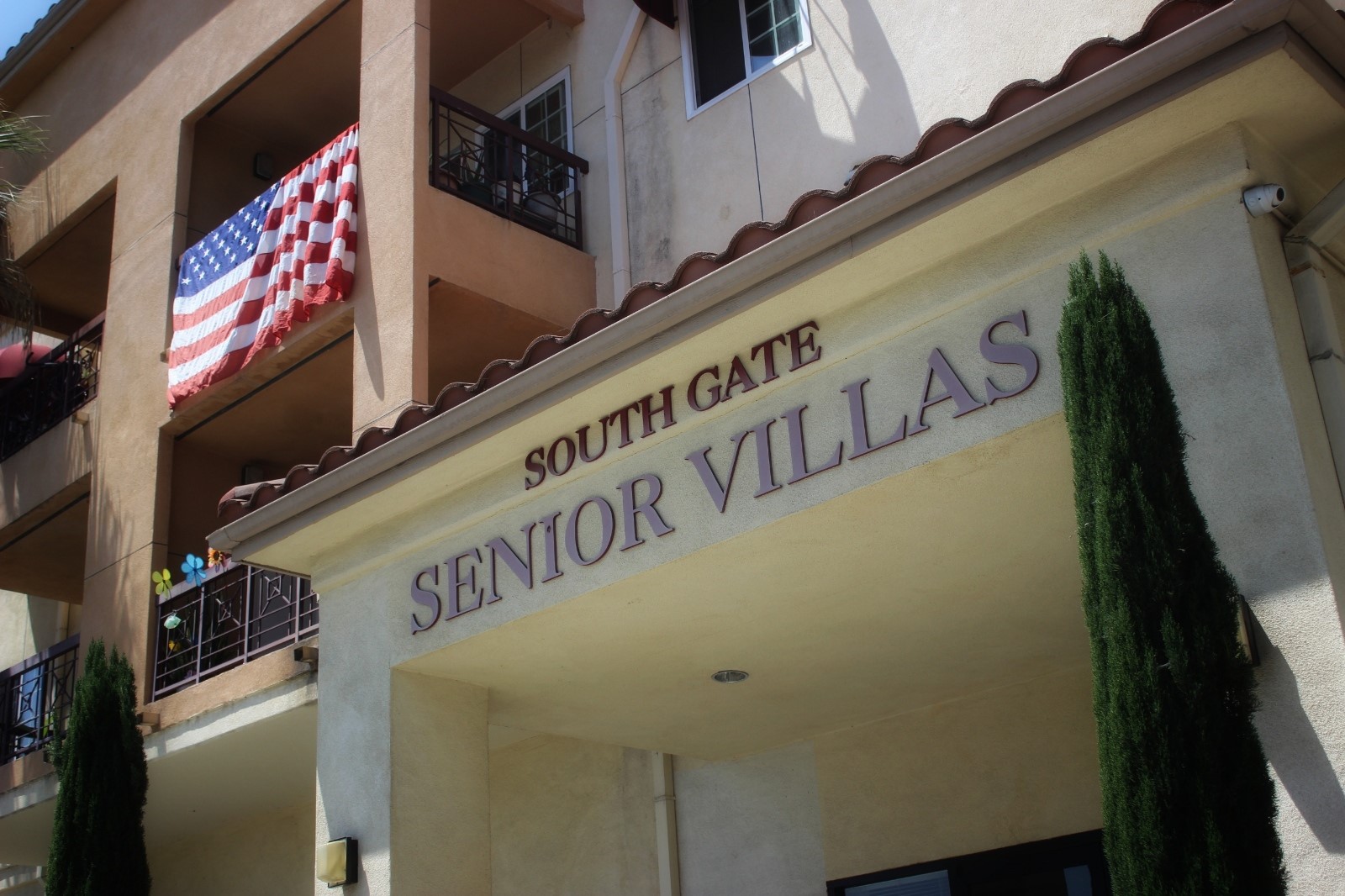 South Gate Senior Villas front entrance